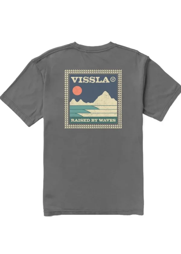 Outlet Vissla Big Sky Boys Tee Charcoal