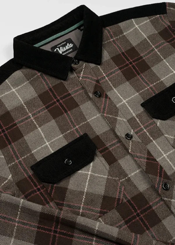 Fashion Vissla Creators Jack Eco Long Sleeve Flannel Java
