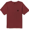 Outlet Vissla Established Premium Organic Pocket Tee Fired Brick