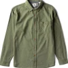 Fashion Vissla Go To Long Sleeve Shirt Olive Heather