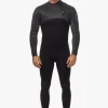 Hot Vissla High Seas II 3-2 Full No Zip Wetsuit Charcoal