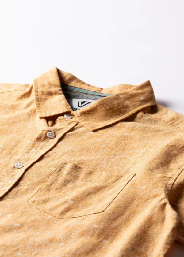 Hot Vissla Lazy Daisy Eco Short Sleeve Shirt Gold