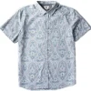 Hot Vissla Mundaka Eco Short Sleeve Shirt Faded Denim