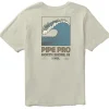 Outlet Vissla Pipe Pro Ehukai Short Sleeve Tee SND - Sand