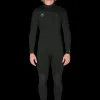 Hot Vissla 7 Seas 3-2 Full Chest Zip Wetsuit - with Jade Logos Black