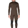 Shop Vissla 7 Seas 3-2 Full Chest Zip Wetsuit Brown