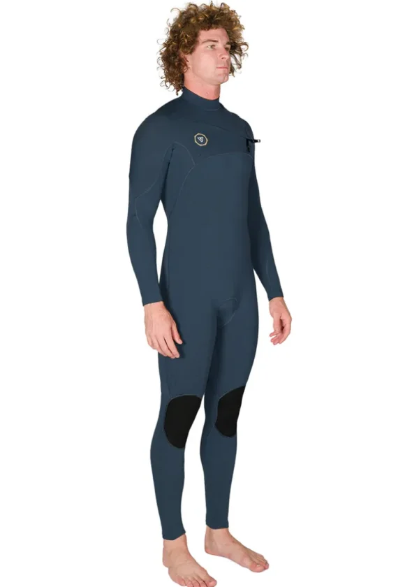Shop Vissla 7 Seas 3-2 Full Chest Zip Wetsuit Dark Slate