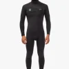 Outlet Vissla 7 Seas 4-3 Full Hooded Chest Zip Wetsuit Black