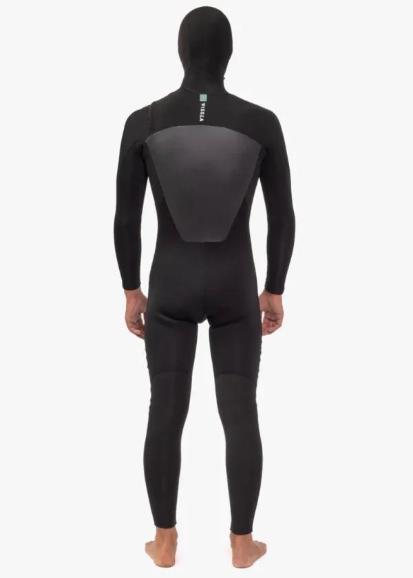 Outlet Vissla 7 Seas 4-3 Full Hooded Chest Zip Wetsuit Black