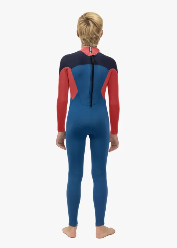 Outlet Vissla 7 Seas Boys 3-2 Full Back Zip Wetsuit Light Slate