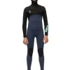 Sale Vissla 7 Seas Boys 5-4-3 Full Hooded Chest Zip Wetsuit Dark Slate