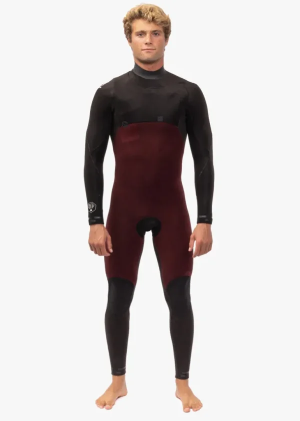 Store Vissla 7 Seas Comp 4-3 Full Chest Zip Wetsuit Coal