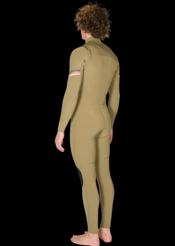 Discount Vissla 7 Seas Raditude 3-2 Full Chest Zip Wetsuit Dark Khaki