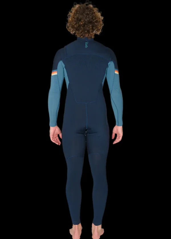 Clearance Vissla 7 Seas Raditude 4-3 Full Chest Zip Wetsuit Dark Navy