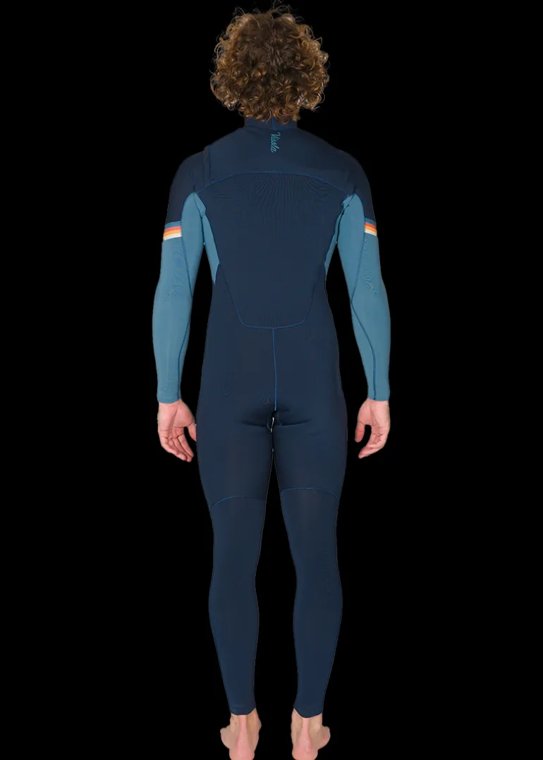 seas_raditude__full_ches_3-1.webp Clearance Vissla 7 Seas Raditude 4-3 Full Chest Zip Wetsuit Dark Navy