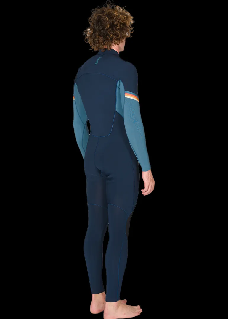 seas_raditude__full_ches_4-1.webp Clearance Vissla 7 Seas Raditude 4-3 Full Chest Zip Wetsuit Dark Navy