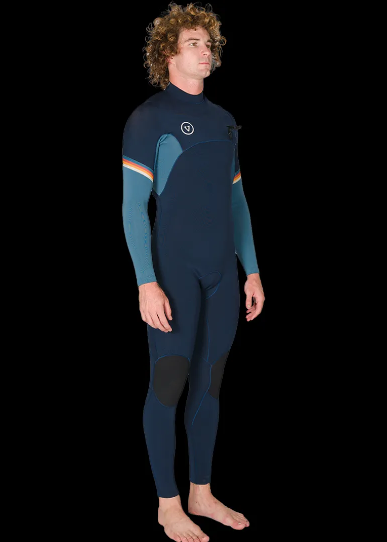 seas_raditude__full_ches_5-1.webp Clearance Vissla 7 Seas Raditude 4-3 Full Chest Zip Wetsuit Dark Navy