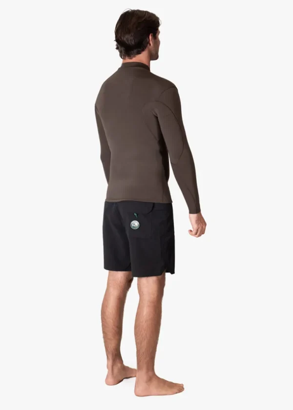 Best Vissla Solid Sets 2Mm Front Zip Wetsuit Jacket Dark Earth