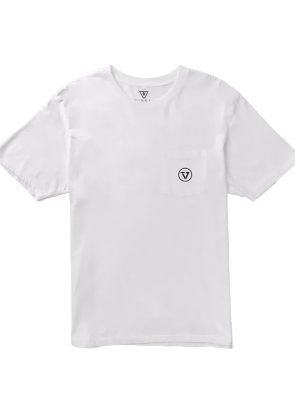 Online Vissla Super Wolf Premium Pocket Tee White