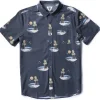 Outlet Vissla Tres Palmas Eco Short Sleeve Shirt Phantom