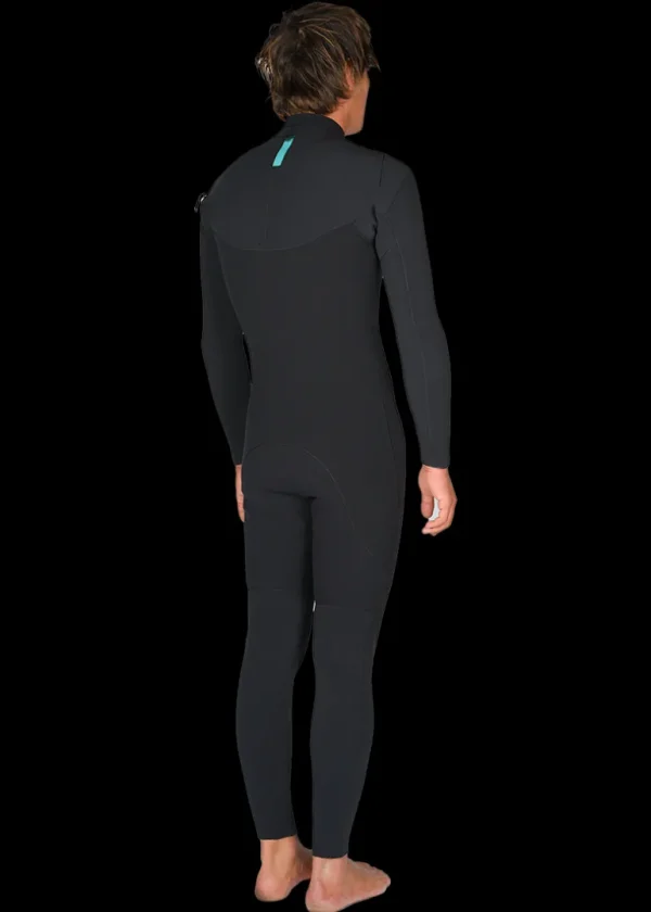 Hot Vissla X Axxe 3-3 U Zip Full Wetsuit Black